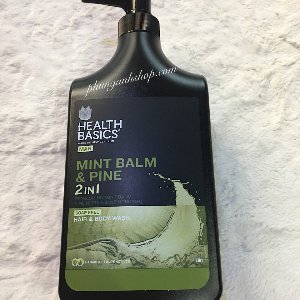 Tắm gội Health Basics Mint 2 in1