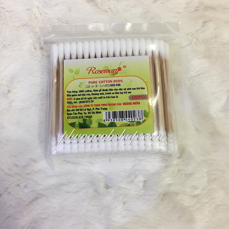 Tăm bông bịch 100 que