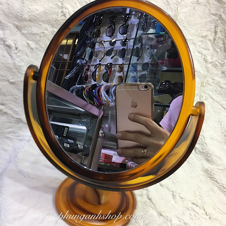 Kiếng soi nhựa đồi mồi 02 mặt