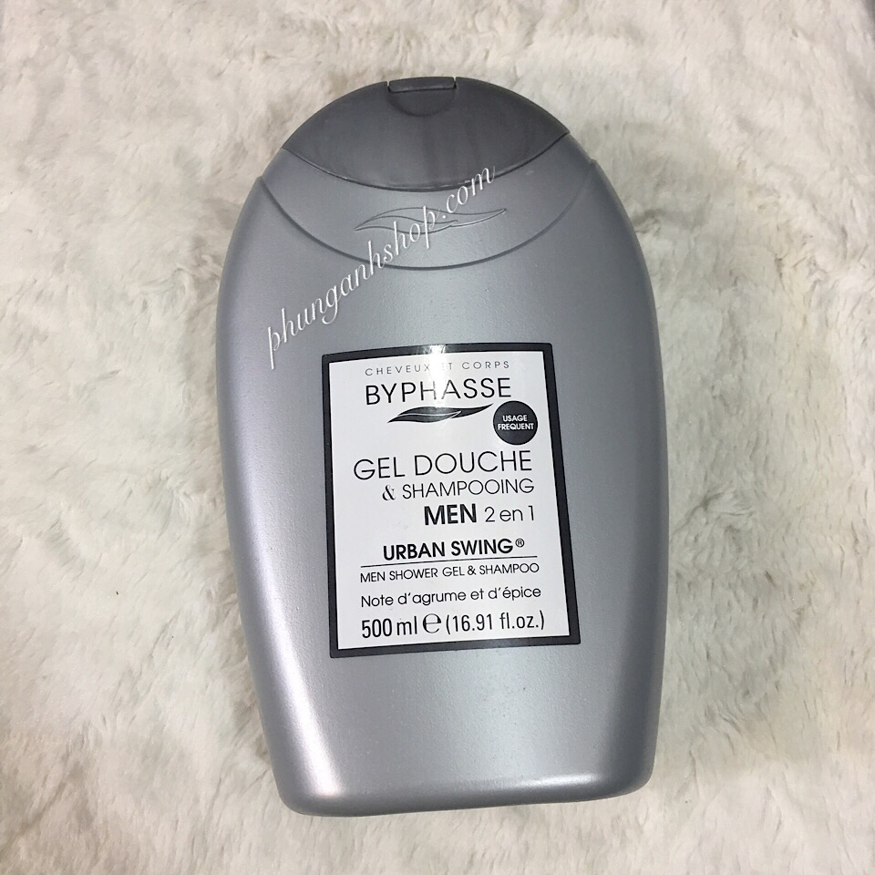 Tắm gội nam Byphasse douche shampooing men 2in1 500ml