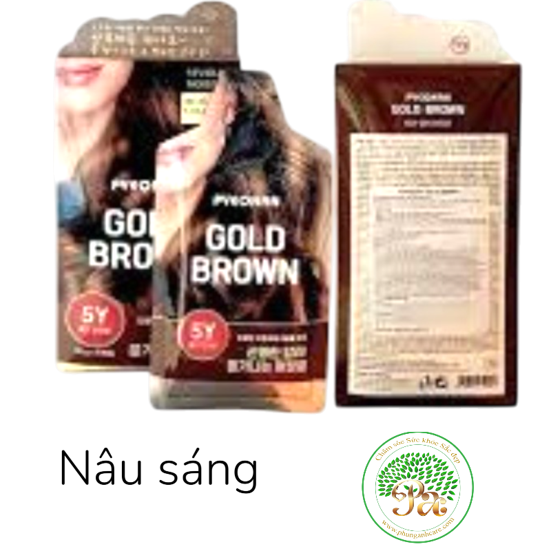 Gói gội nhuộm Hàn Quốc- màu nâu sáng