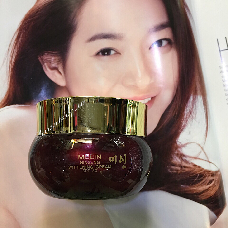 Kem dưỡng mặt meein ginsang whitening cream sp50