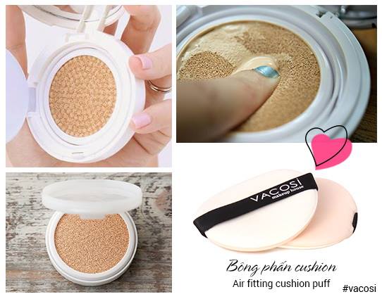 Bông phấn Cushion Vacosi