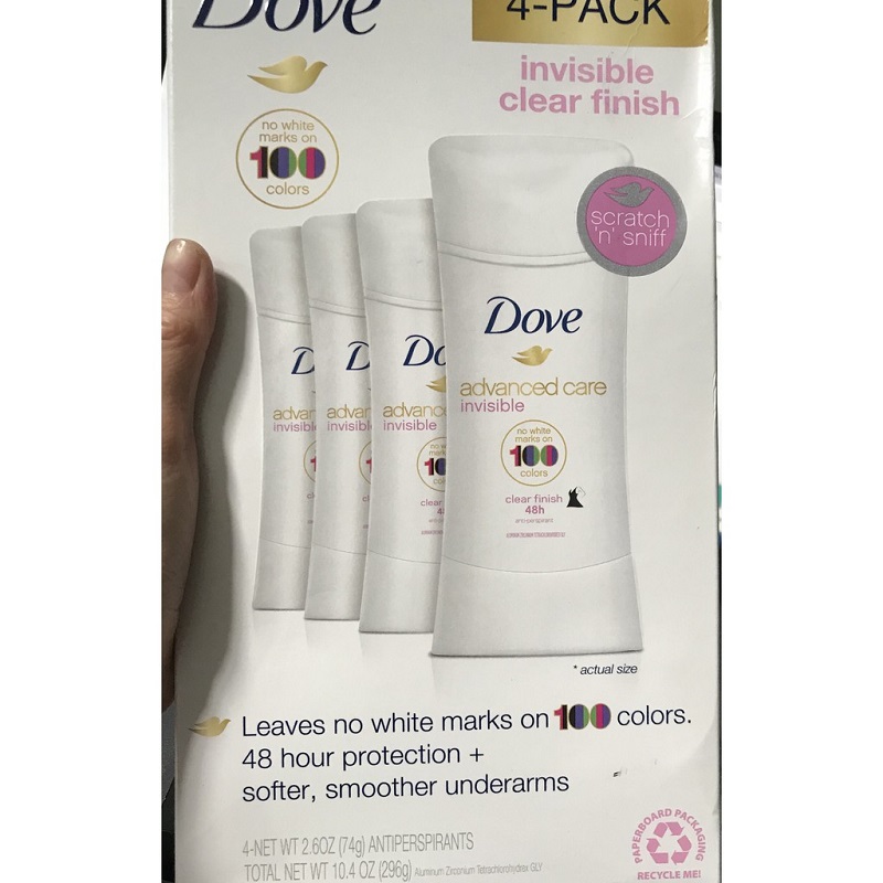Lăn khử mùi sáp DOVE INVISIBLE