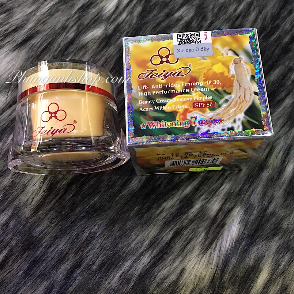 Kem feiya nhân sâm, trắng da, chống lão hóa