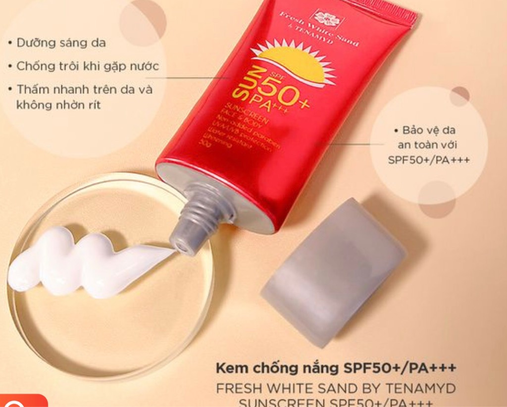 Chống nắng Tenamyd Fresh White Sand Spf 50