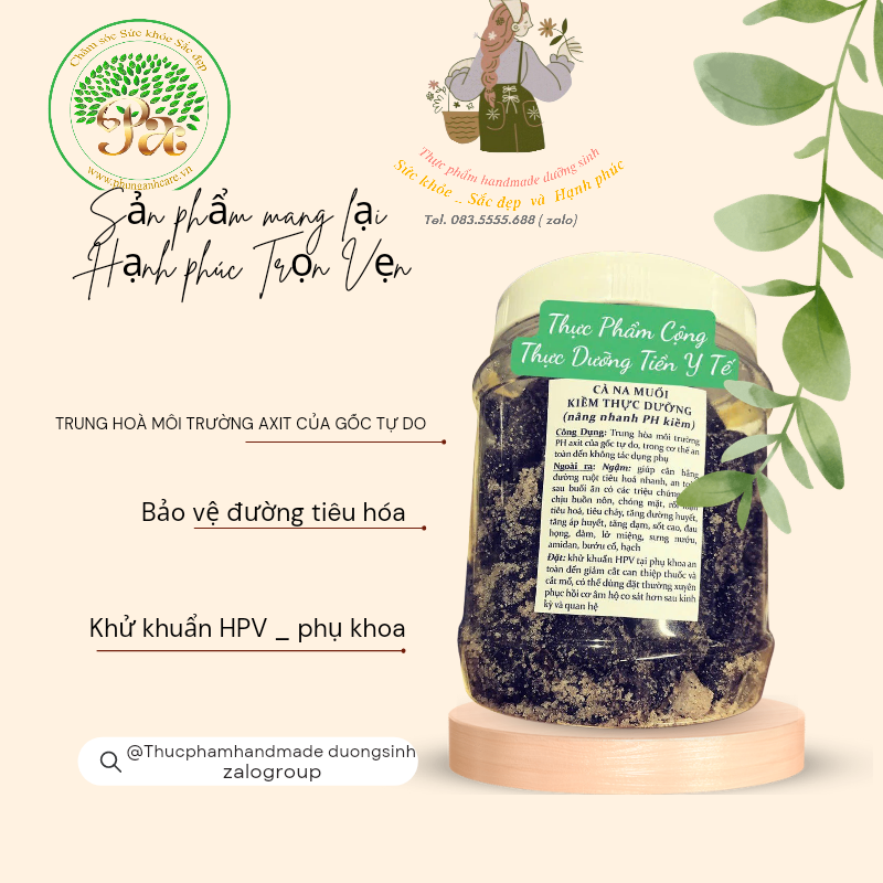 Cà na muối kiềm thực dưỡng