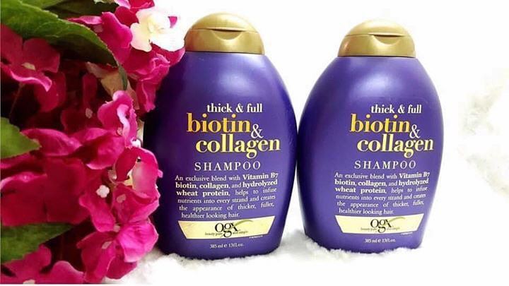 Dầu gội xã OGX Biotin Collagen