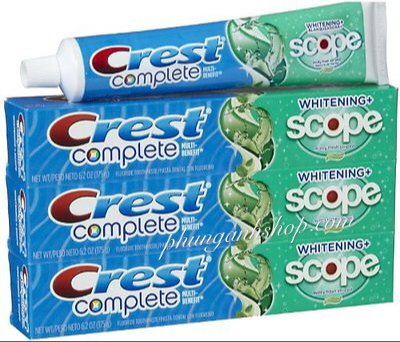 Kem Đánh răng crest whitening scope 164g