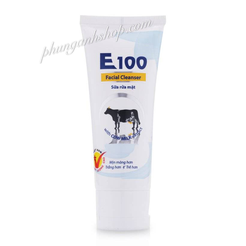 Sữa rửa mặt E 100 BÒ facial cleanser 80ml