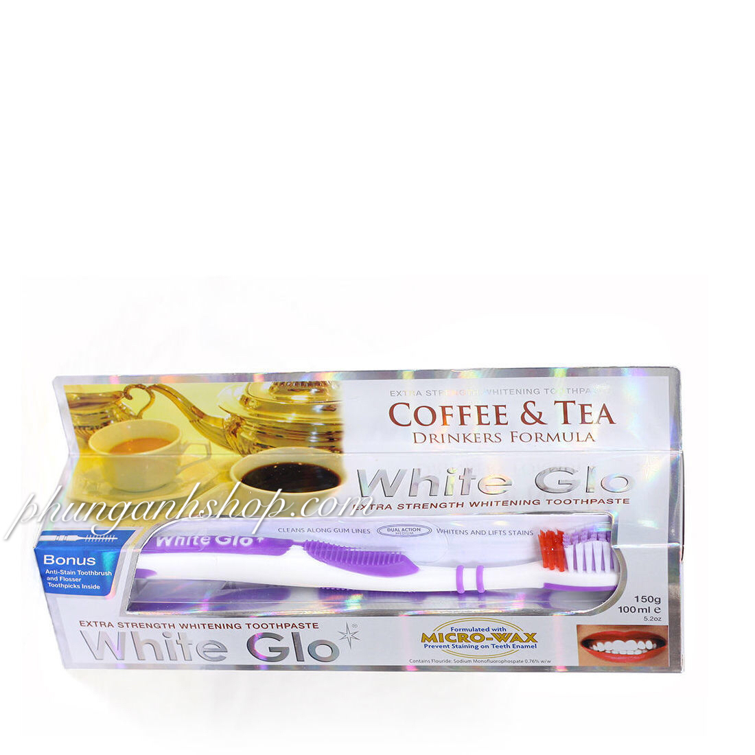 Kem đánh trắng răng white glo