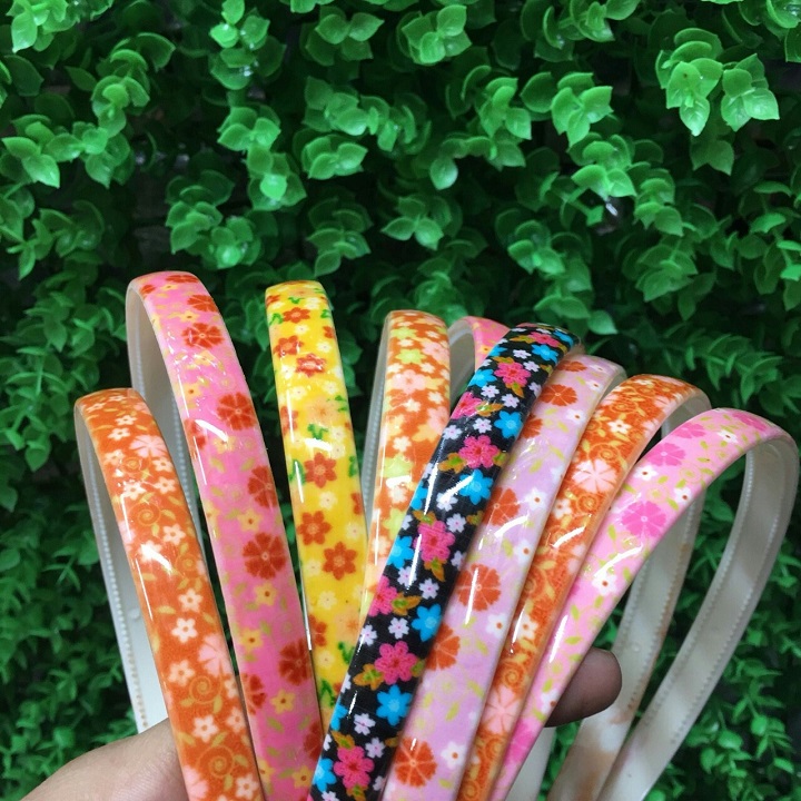 Cài băng đô nhựa hoa