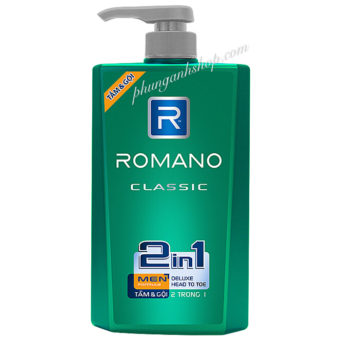 Tắm gội romano 650ml