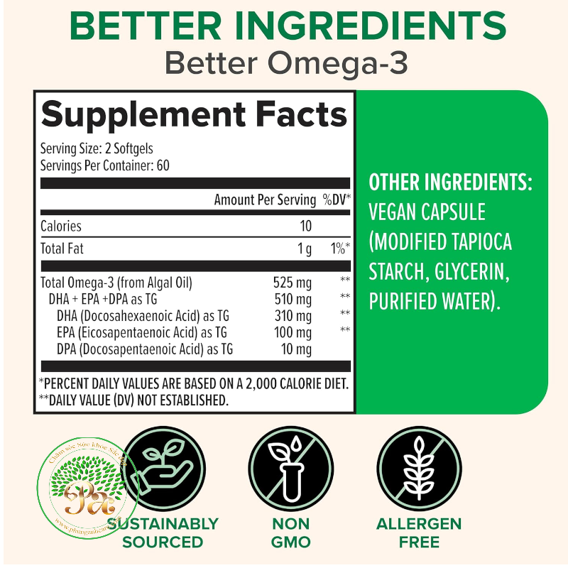 Omega-3 ZenWise Nhập từ USA ( 120 Viên)