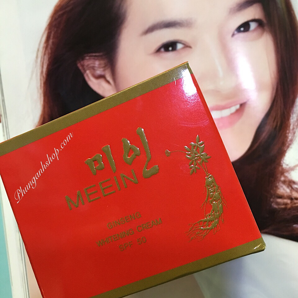 Kem dưỡng mặt meein ginsang whitening cream sp50