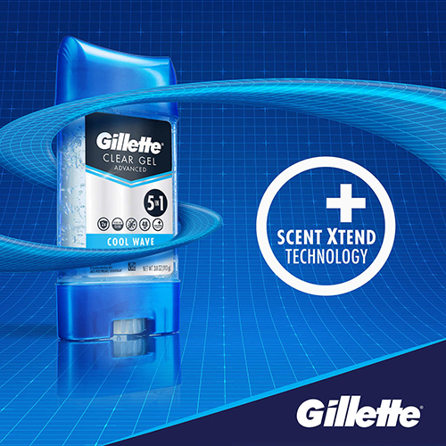 Lăn khử mùi dạng get Gillette 5 IN 1 ADVANCED 107 GR