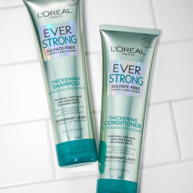 Dầu gội L'Oréal Paris EverStrong chống rụng - giữ màu tóc dành cho tóc mỏng .