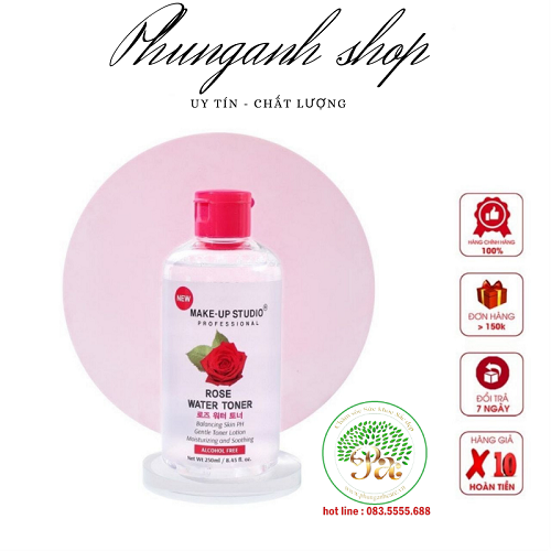 Toner hoa hồng Make up Studio