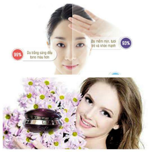 Kem dưỡng trắng da chống lão hóa Soft .