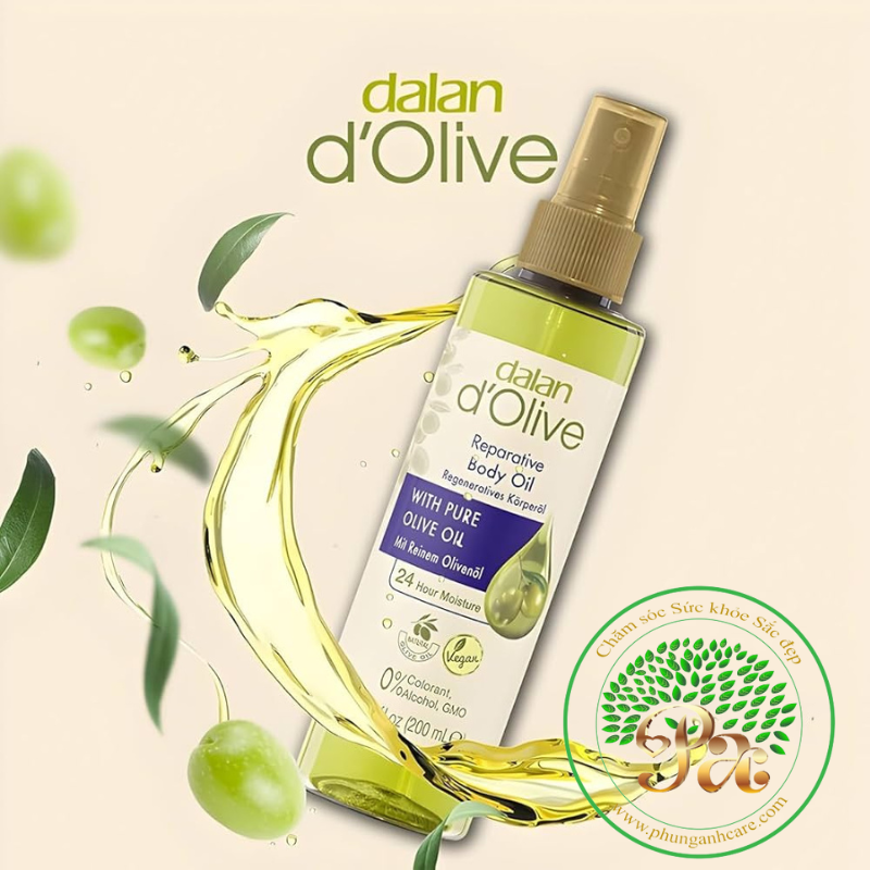 Dầu massage Dalan d’0live Body oil 24 hour 200ml