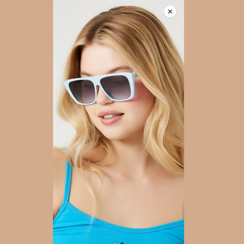 Kính mát F21 gọng xanh