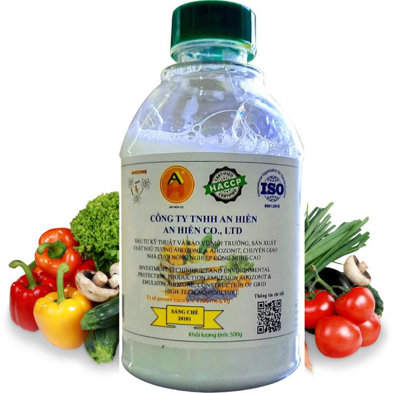 Nước rửa rau củ ozone fresh Quy Nguyên