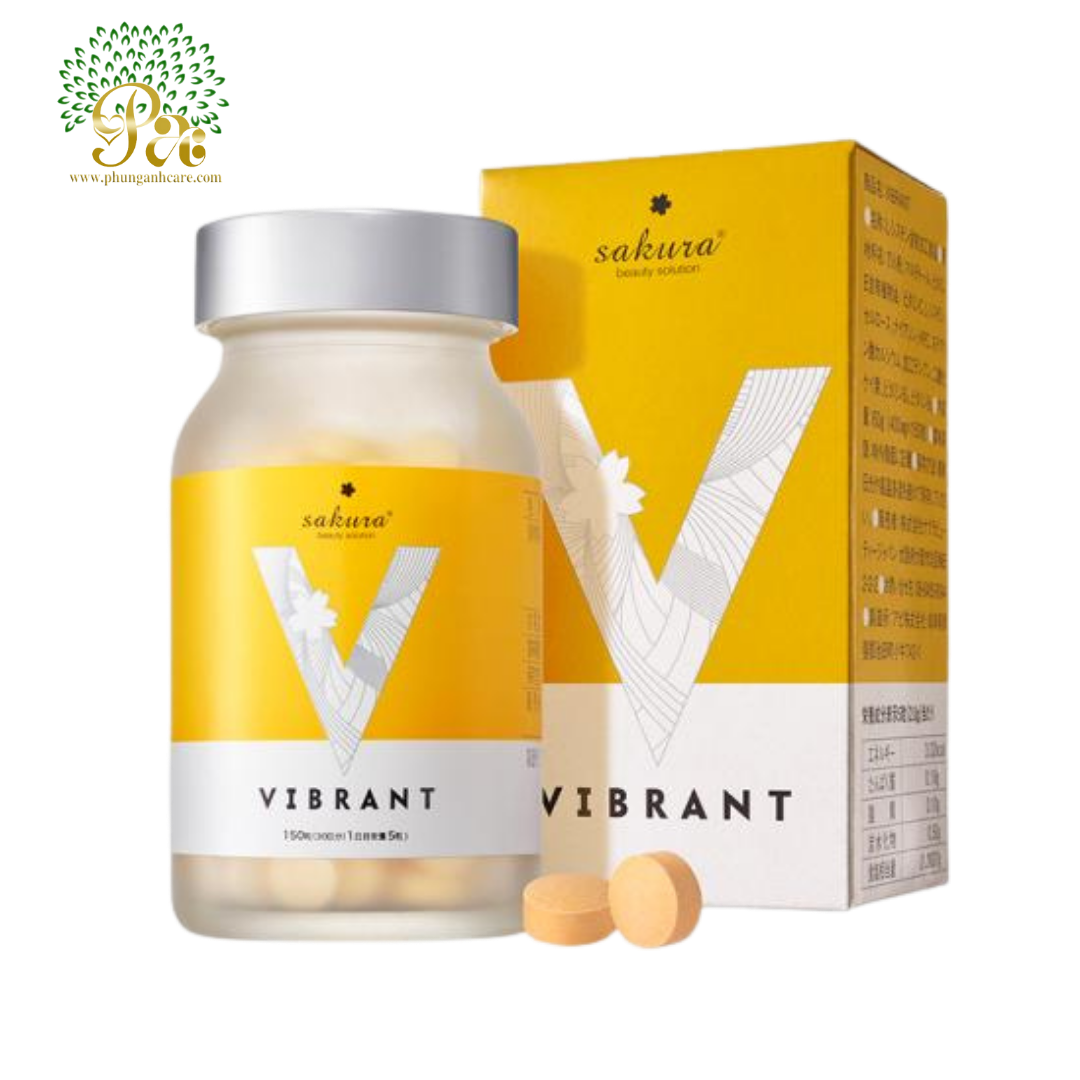 Viên uống tăng cường sức khỏe sakura VIBRANT C - oyster extract 120 viên