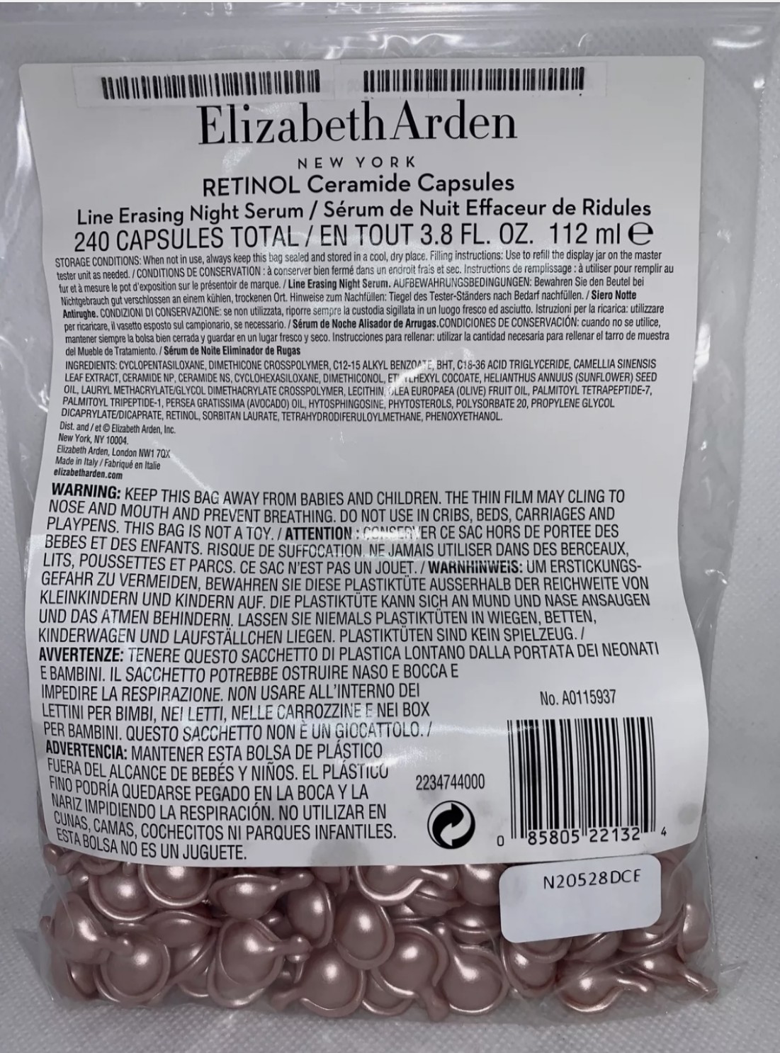 Viên E Elizabeth Arden Retinol Caremide