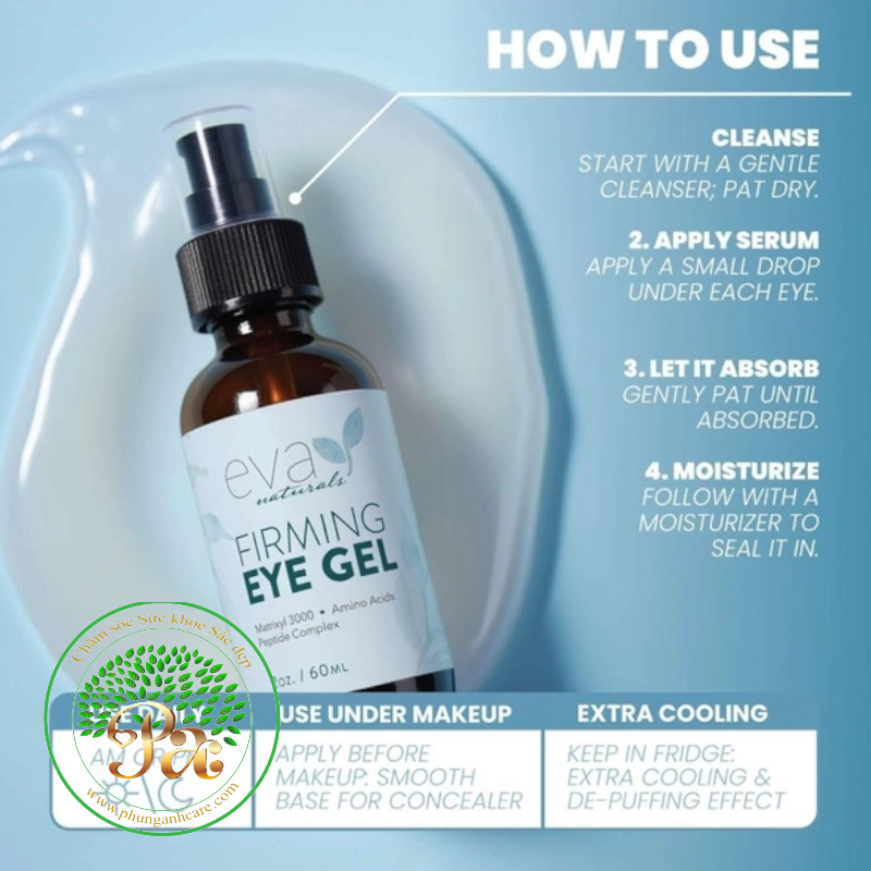 Kem chống nhăn mắt Eva Naturals Organic nhập từ USA ( Authentic)