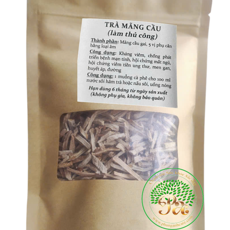 Trà mãng cầu chế biến thủ công.