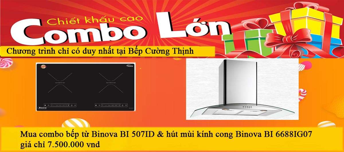 Tưng bừng khuyến mãi khi mua bếp từ Binova nhập khẩu Malaysia