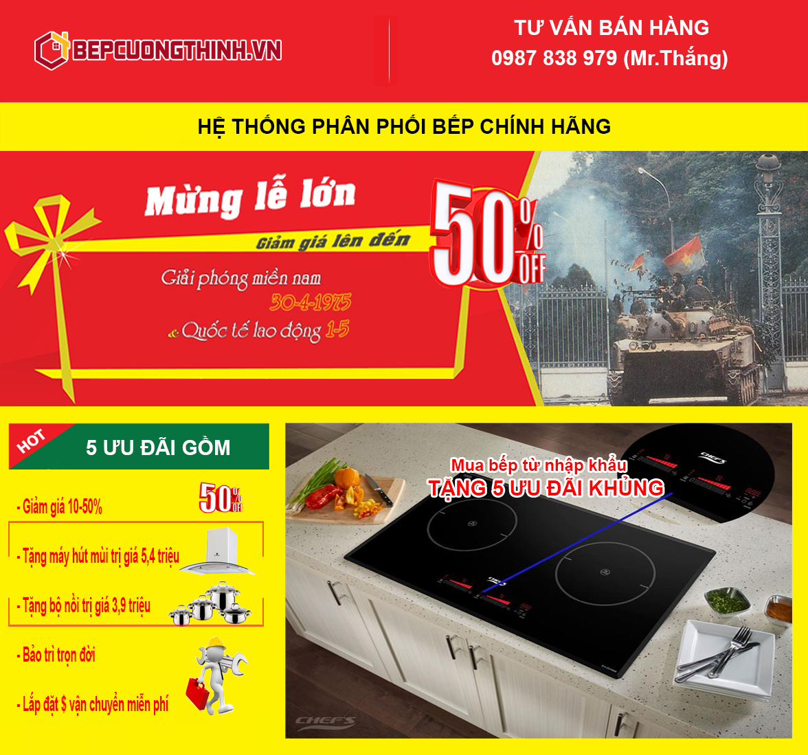 Bán bếp từ Fandi FD 226I  giá rẻ nhất Hà Nội