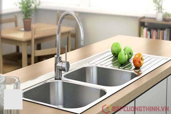 Top chậu rửa bát 2 hố có bàn chờ bán chạy nhất.