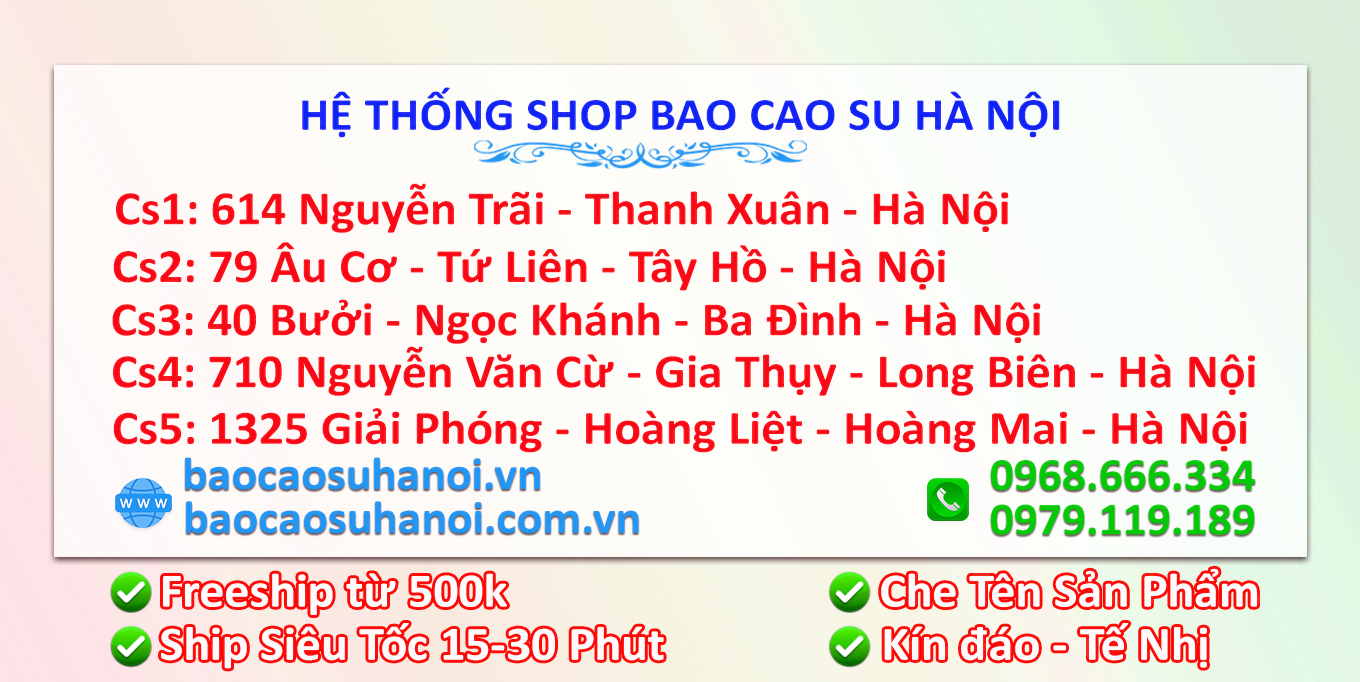 Bao Cao Su Sagami Ở Thanh Xuân: Chỉ Có Tại Shop Bao Cao Su Hà Nội – 614 Nguyễn Trãi