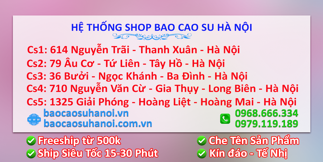 CỬA HÀNG BÁN GEL BÔI TRƠN UY TÍN Ở HÀ NỘI