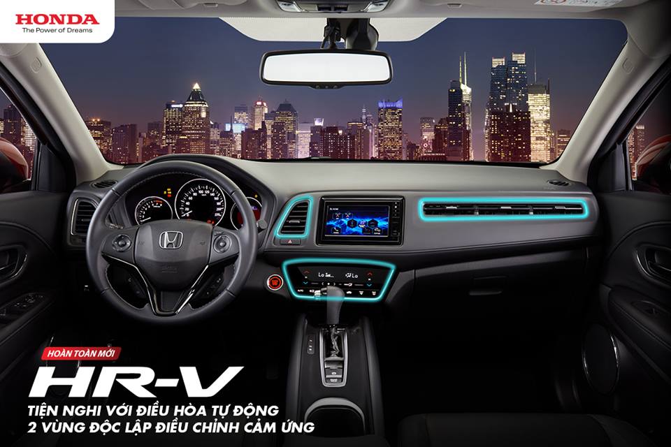 HONDA HRV TIỆN NGHI VỚI ĐIỀU HÒA ĐIỀU CHỈNH CẢM ỨNG