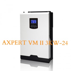 INVERTER AXPERT VM II 3KW, 24VDC | OFF-GRID, 80A MPPT SCC, SẠC LƯỚI 60A