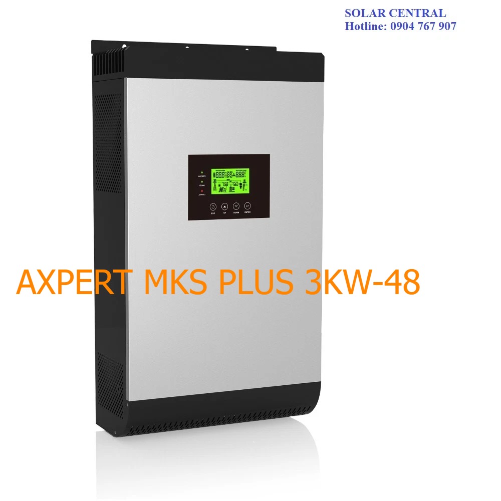 BIẾN TẦN NĂNG LƯỢNG MẶT TRỜI Axpert MKS Plus 3kVA (48VDC, 3000W MPPT SCC)