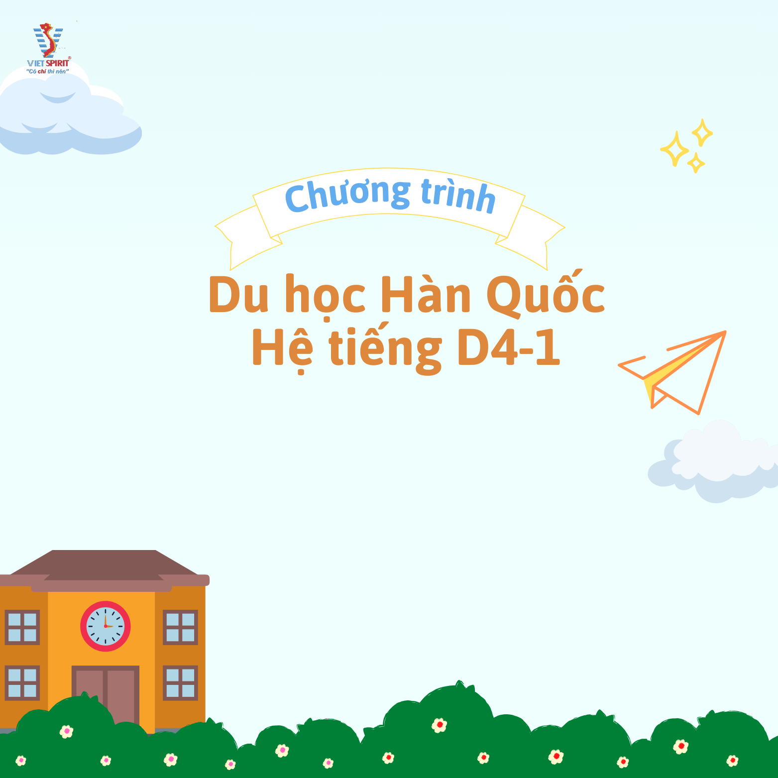Du học tiếng Hàn D4-1 thật đơn giản với Viet Spirit