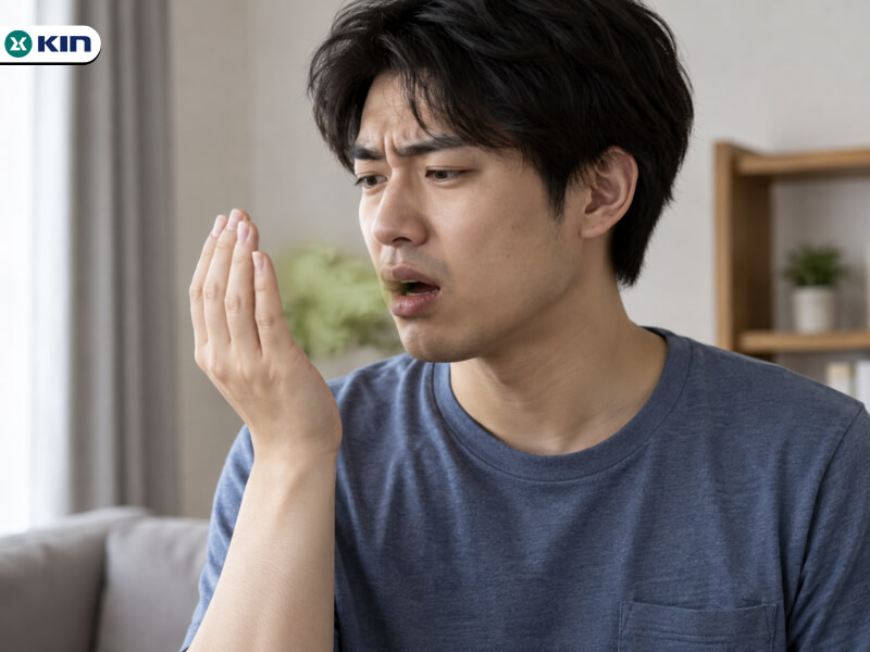 Hơi thở có mùi thường là do hôi miệng