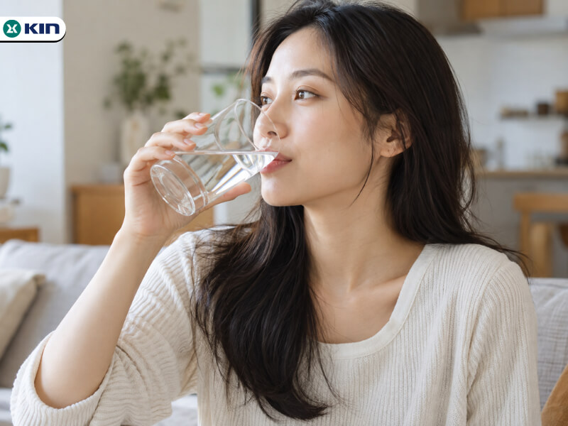Bổ sung nước thường xuyên để hạn chế khô miệng