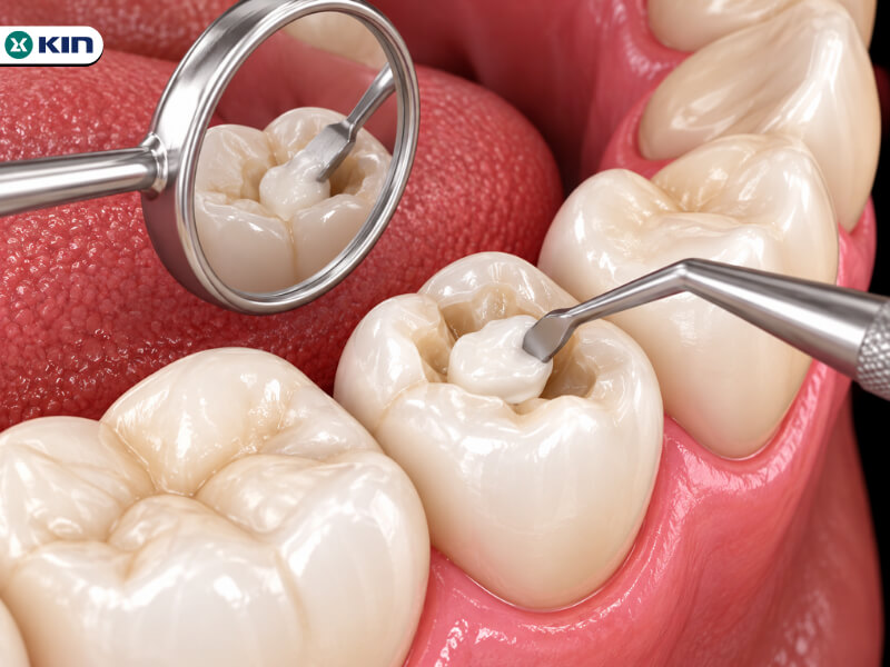 Trám răng sau khi xử lý sâu răng tái phát