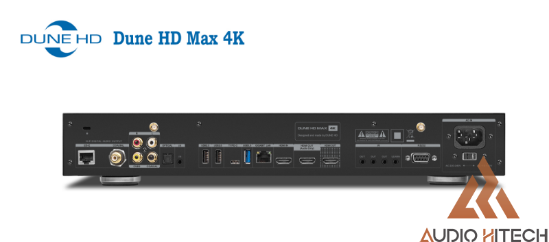 Mặt sau đầu Dune HD Max 4k