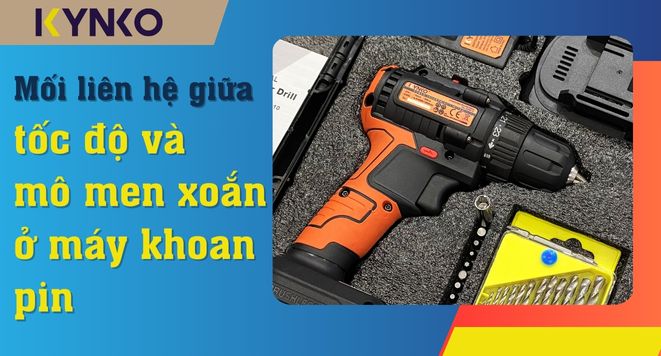 Mối liên hệ giữa tốc độ và mô men xoắn ở máy khoan pin