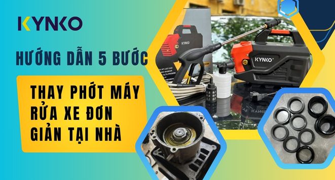 Hướng Dẫn Chi Tiết 5 Bước Thay Phớt Máy Rửa Xe Đơn Giản Tại Nhà