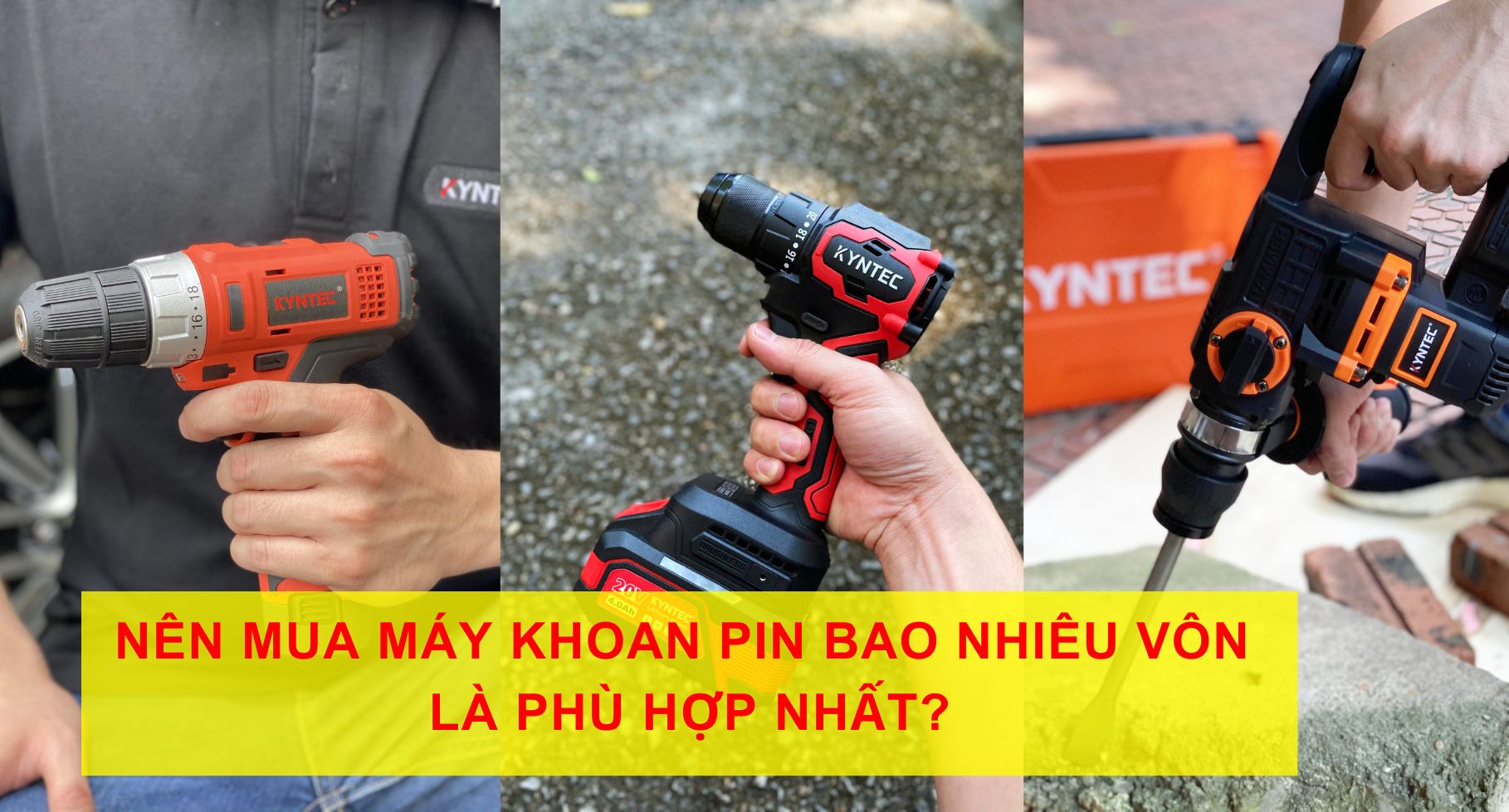Nên Mua Máy Khoan Pin Bao Nhiêu Vôn Là Phù Hợp Nhất? [Tư Vấn Chi Tiết 2025]