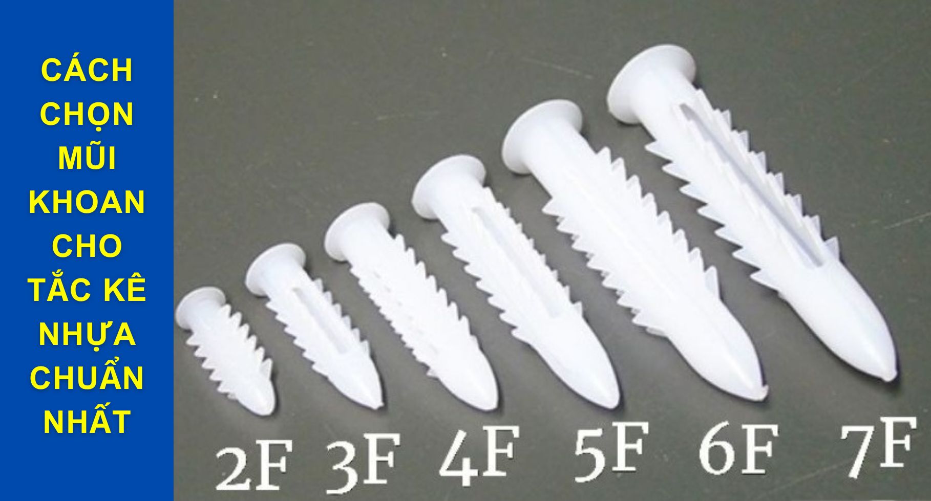 Cách Chọn Mũi Khoan Cho Tắc Kê Nhựa Chuẩn Nhất [Hướng Dẫn Chi Tiết 2025]