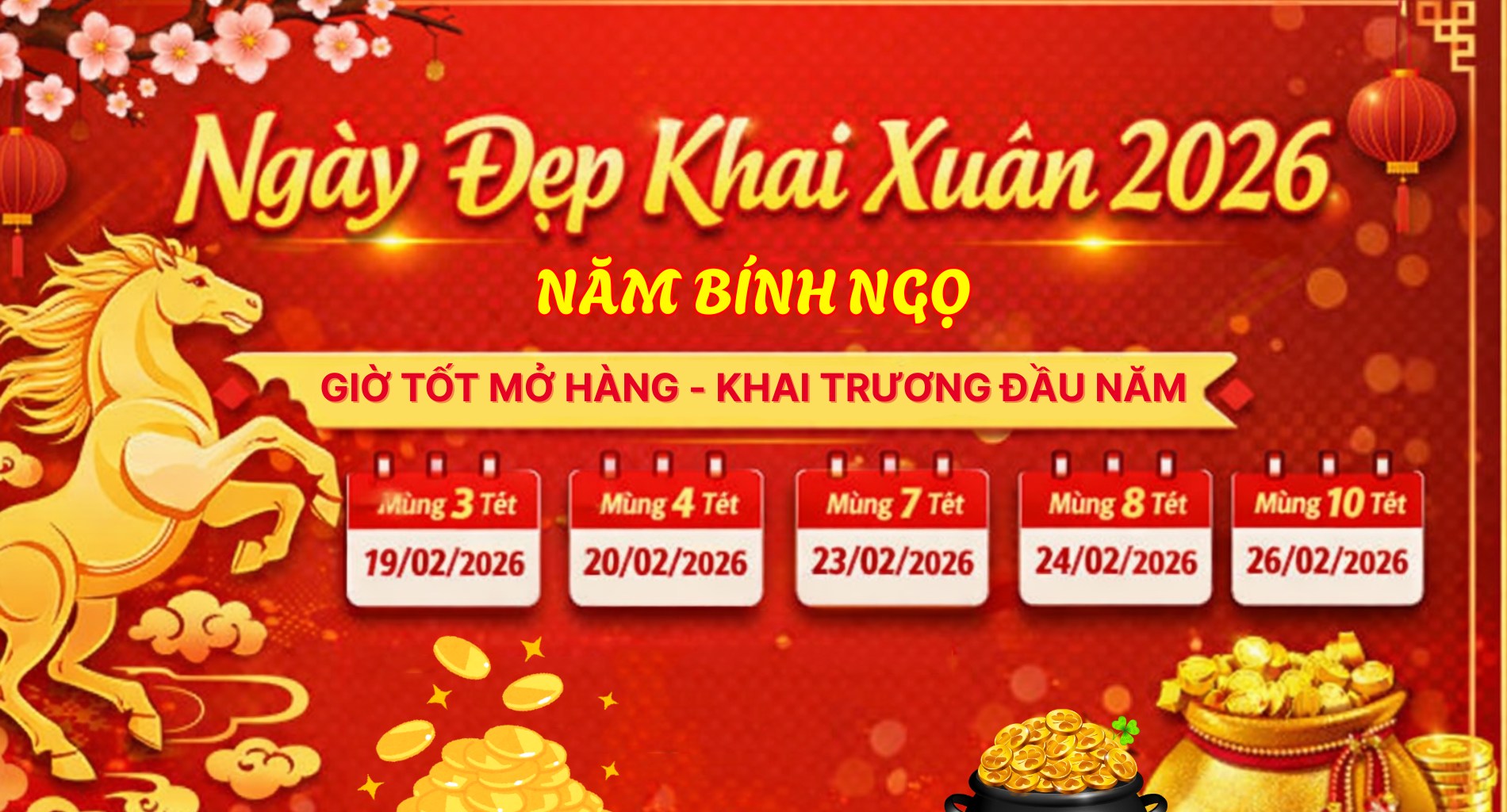 Chuyên Gia Chỉ Ngày Đẹp Khai Xuân 2026 (Bính Ngọ): Danh Sách Ngày Hoàng Đạo, Giờ Tốt Mở Hàng – Khai Trương