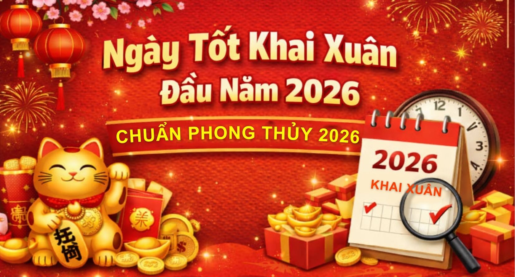 Ngày Khai Xuân Đầu Năm 2026 Chuẩn Phong Thủy, Làm Ăn Phát Đạt