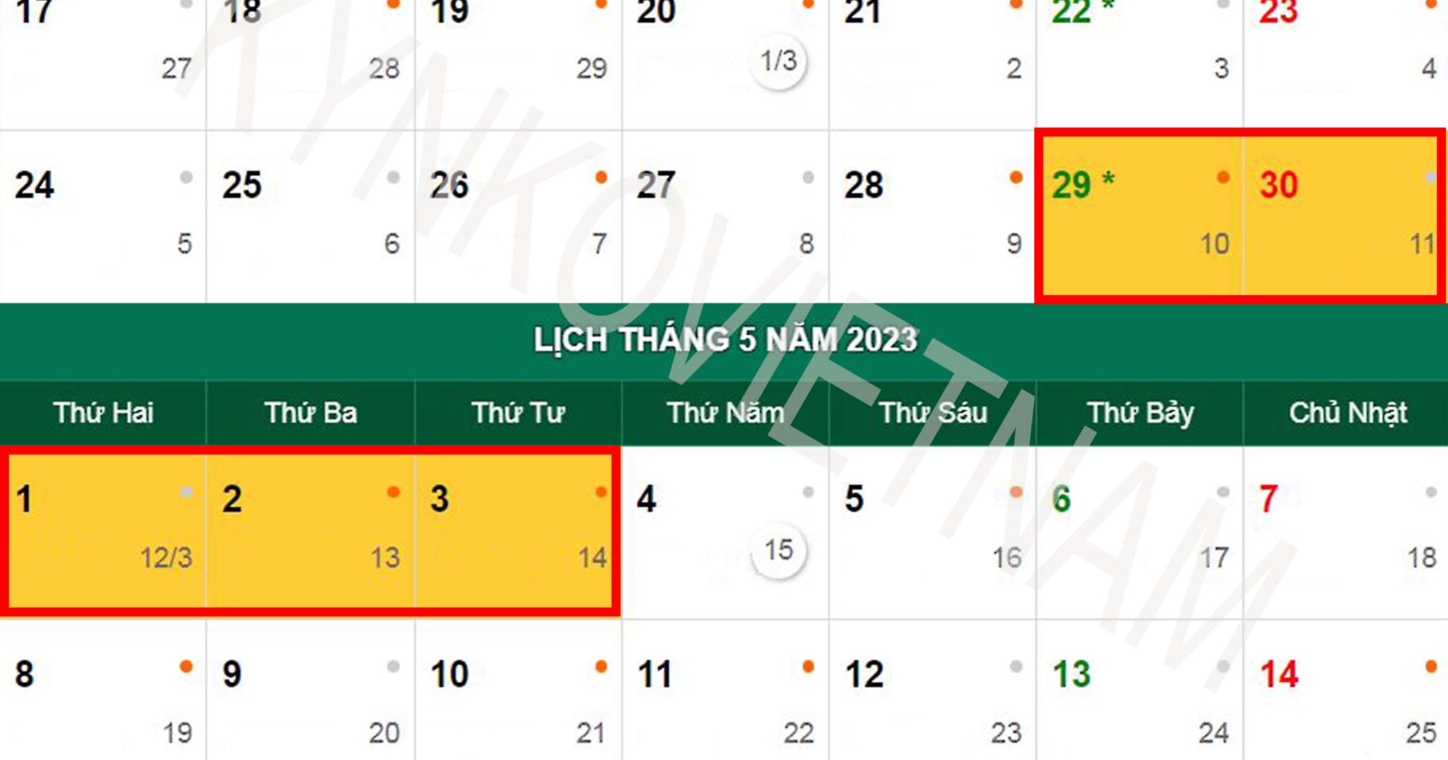 NGHỈ LỄ GIỖ TỔ HÙNG VƯƠNG – 30/4 – 1/5 (2023) CÓ THỂ LÊN ĐẾN 05 NGÀY